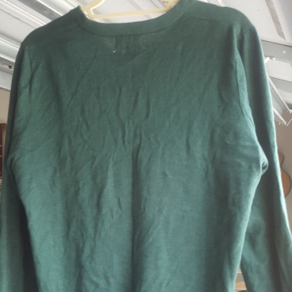 CREWNECK LIGHT-WEIGHT EMERALD GREEN SWEATER - Picture 2 of 2